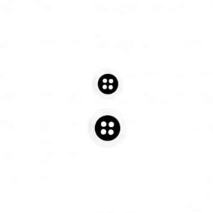 Bouton 4 Trous Noir et Transparent 15 / 20 mm