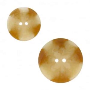 Bouton 2 trous 5 cm Beige