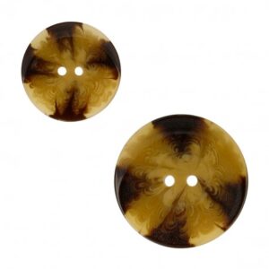 Bouton 2 trous 5cm marron