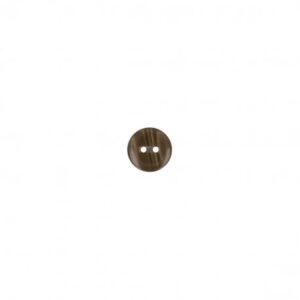 Bouton 2 trous nacré marron