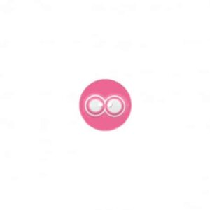 Bouton 2 trous rose fuchsia