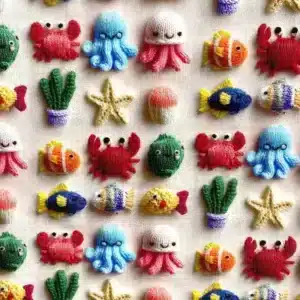Tissu Coton Amigurumi tricotin