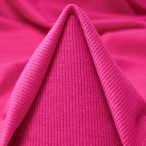 Tissu Bord côte rose fuchsia