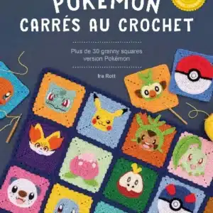 Livre Pokémon Carrés au crochet