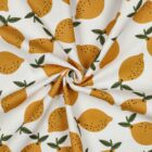 Tissu toile de coton canvas citrons