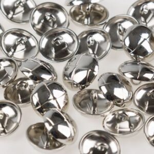 Bouton Métal Argenté 8 mm