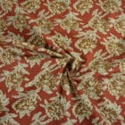 Tissu Coton indienne terracotta