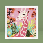 Canevas imprimé Girafe Pop