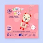 Kit Enfant feutrine porte clés Chat Matcha