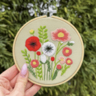 Kit Broderie Bouquet Champêtre