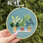 Kit Broderie Green Trio