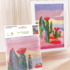 Canevas imprimé Le rivage des cactus