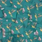 Etiquette à coudre Colibri