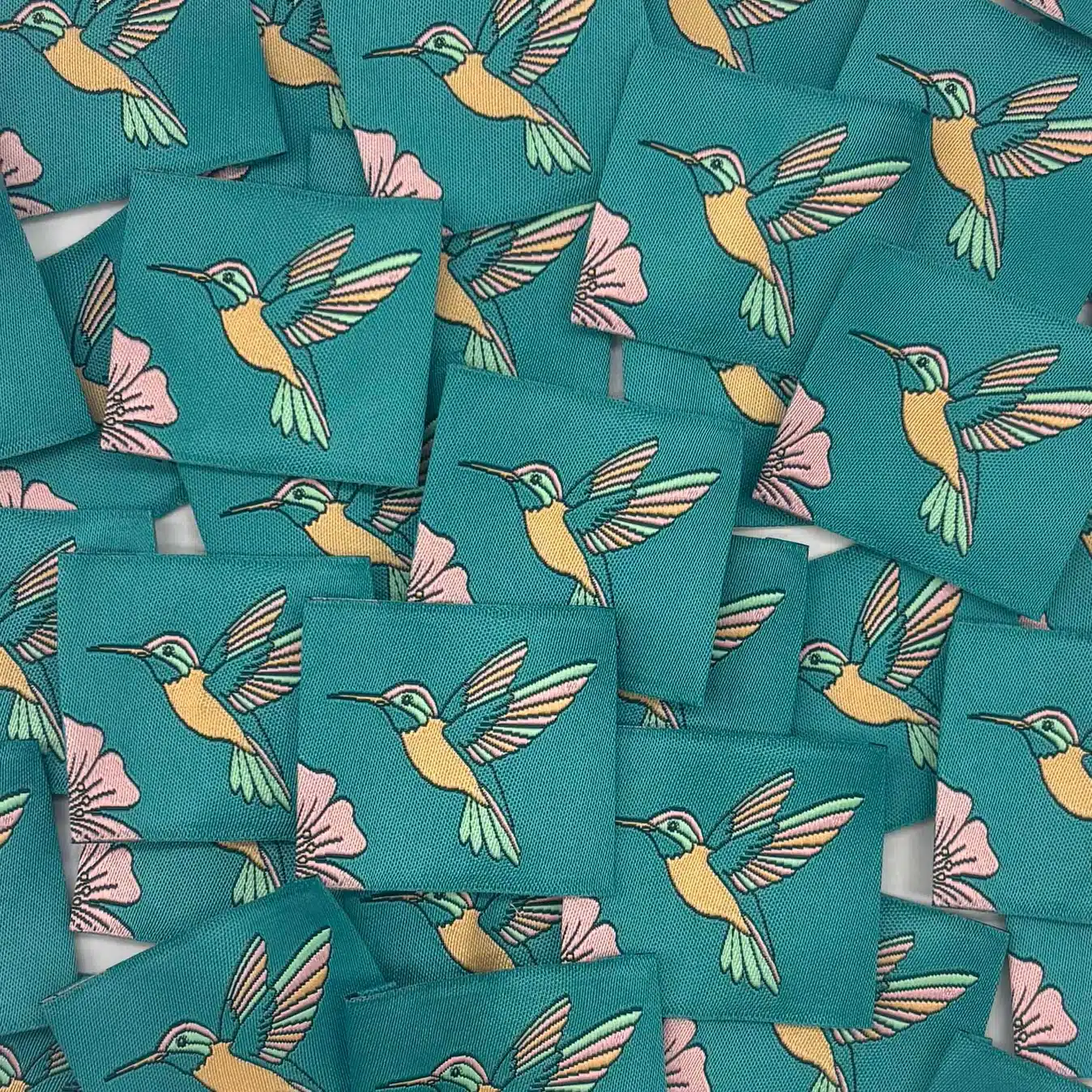 colibri 1 Etiquette à coudre Colibri