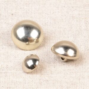 Bouton à queue argent 11 / 16 mm
