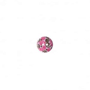 Bouton Arabesques Rose 13 / 18 mm