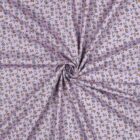 Tissu popeline de coton Petites fleurs mauve