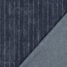 Tissu Jeans Rayures Coton bleu foncé