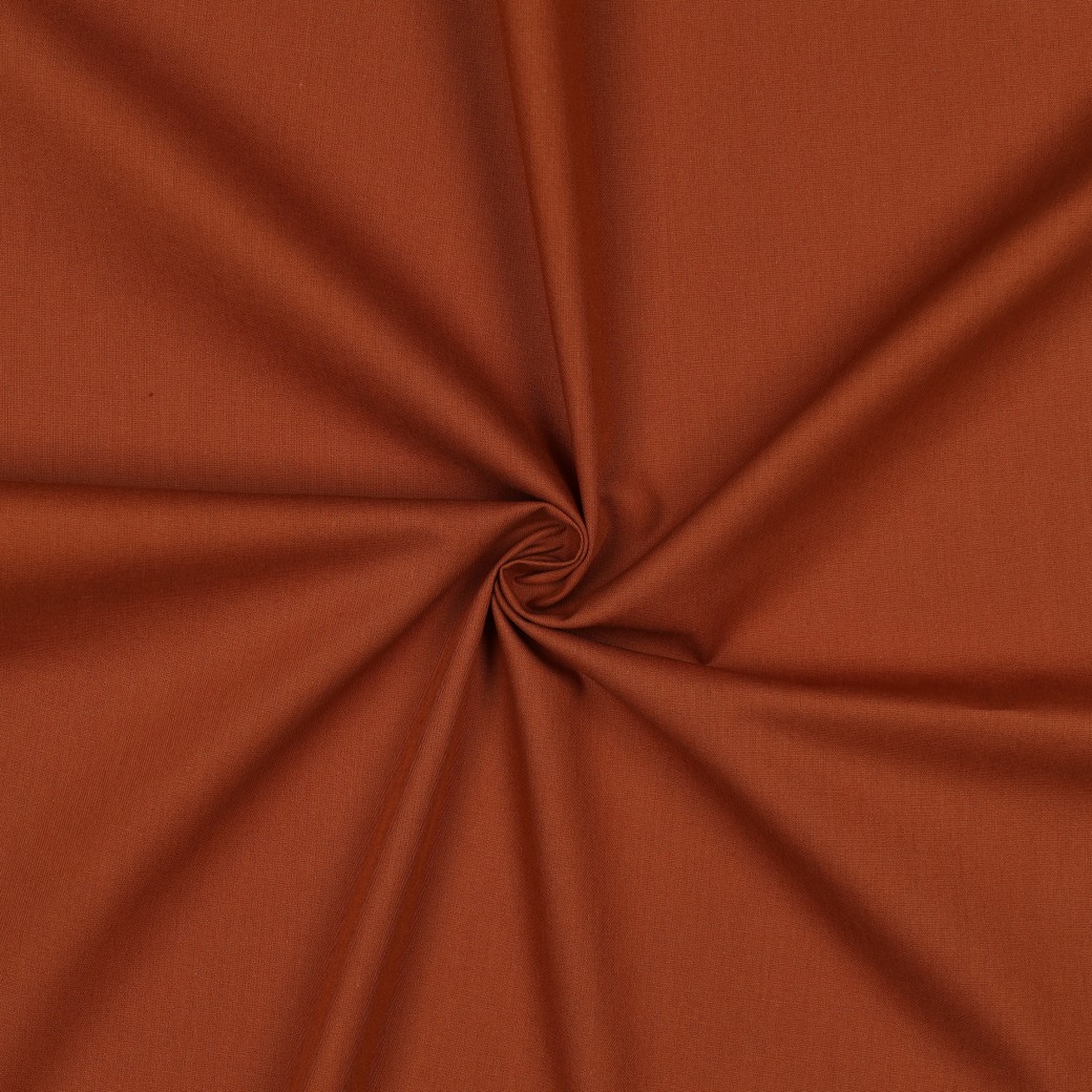 06006.074_image2 Tissu Popeline de coton uni Cognac