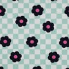 Tissu French Terry Fleurs Vert