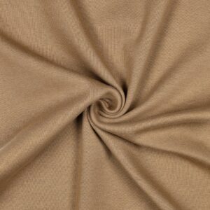 Tissu Bord cote Uni Camel