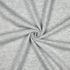Tissu Sweat Uni Gris clair Chiné