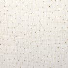 Tissu double gaze petits pois doré