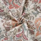 Tissu toile de coton canvas Paisley