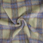 Tissu Manteau Carreaux vert