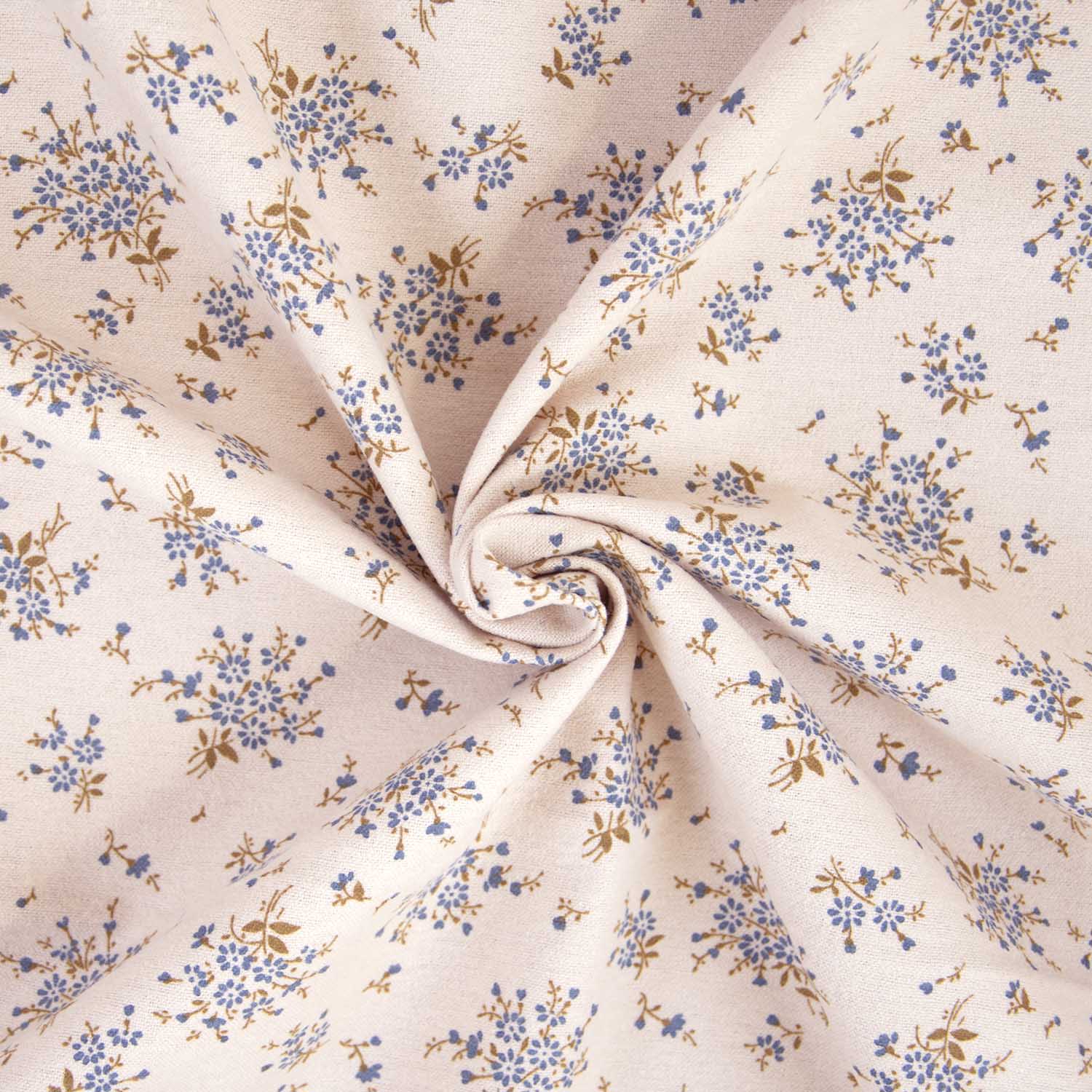 Tela de franela de algodón Gardenias Bouquet 14 01 Tissu Katia Fabrics Flannel cotton Gardenias