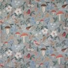 Tissu popeline de coton mushrooms birds
