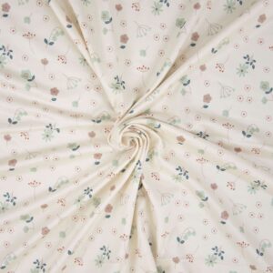 Tissu Jersey polyester fleurs