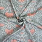 Tissu Twill de Viscose Fleurs Art Nouveau