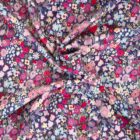 Tissu Twill de Viscose Petites Fleurs rose