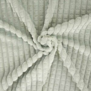 Tissu minky gaufré Vert