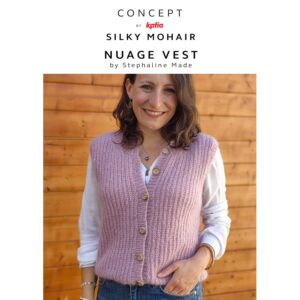 Fiche Tricot Gilet Sans manche Nuage Par Stephaline Made