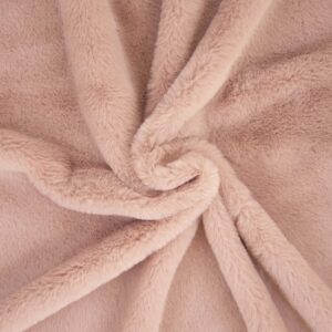 Tissu Fausse Fourrure Rose