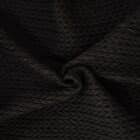 Tissu matelassé imperméable motifs chevrons Noir