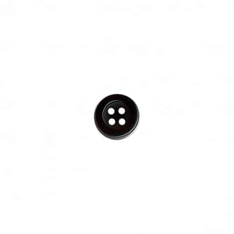 60673 580 Bouton nacré Noir 9 mm