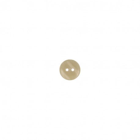 Bouton Chemise Beige Nacré 15 mm